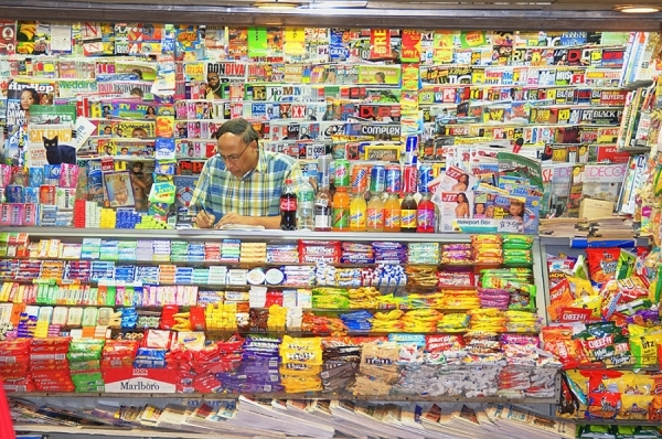 Photograph Mitchell Funk Newsstand on One Eyeland